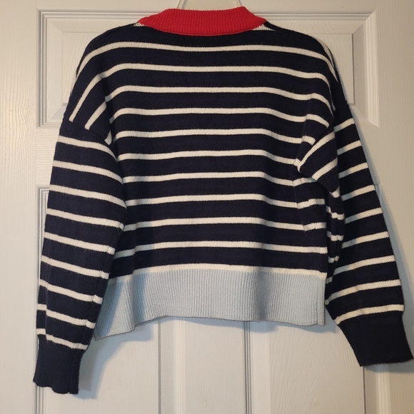 Teacher's Cardigan with Giraffe and Sunflower Women's Size Medium - Picture 2 of 11